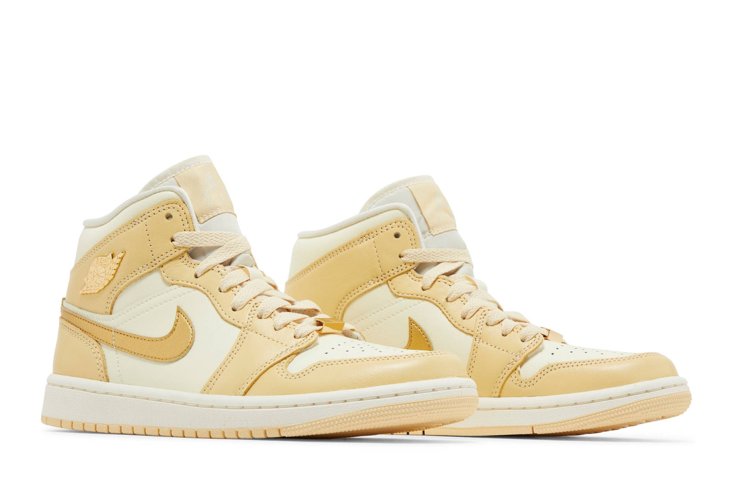 ( Women ) Air Jordan 1 Mid 'Pale Vanilla Gold' FB9892-200