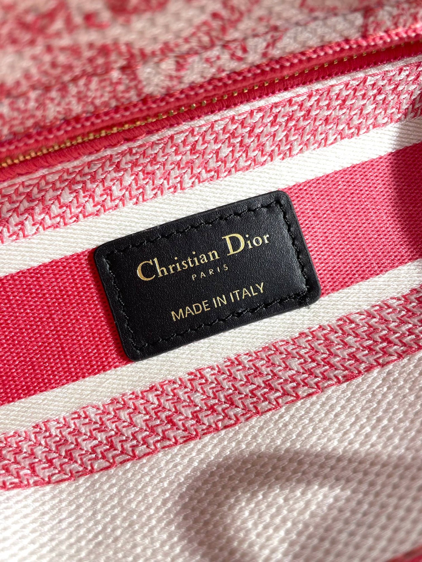 Christian Dior Lady Dior Bag Pink Toile de Jouy Embroidery