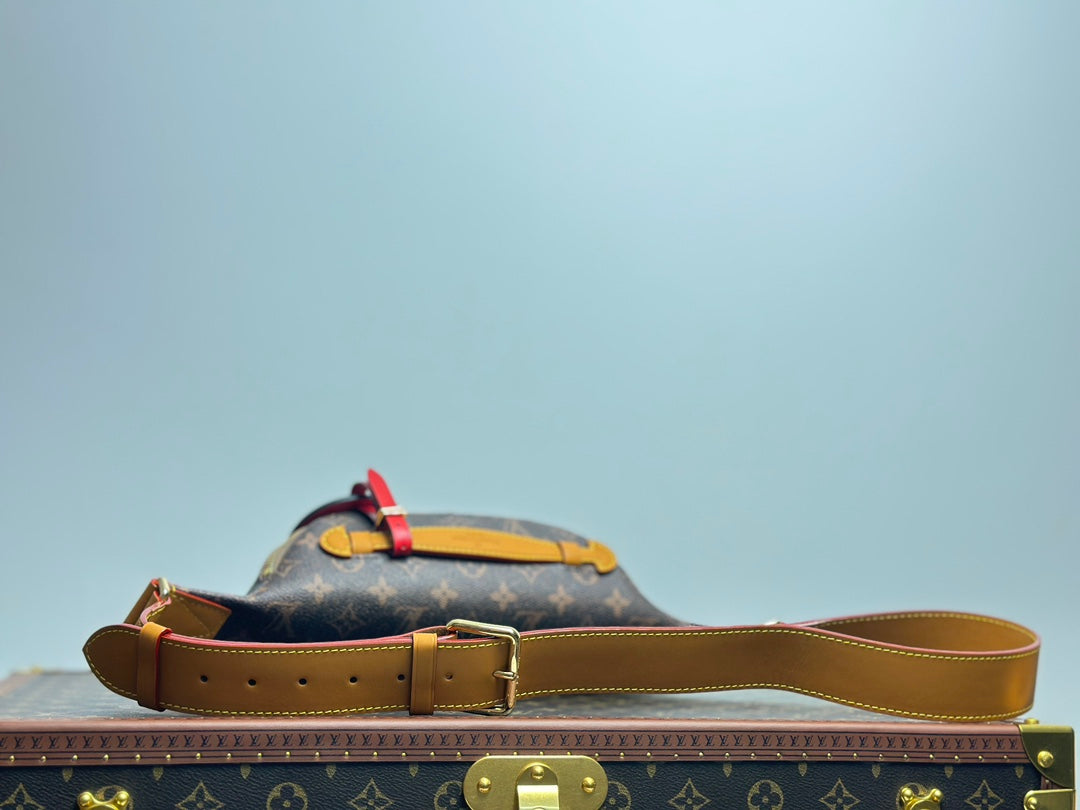 Louis Vuitton Monogram Canvas Bumbag with Red Marque Déposée Tag