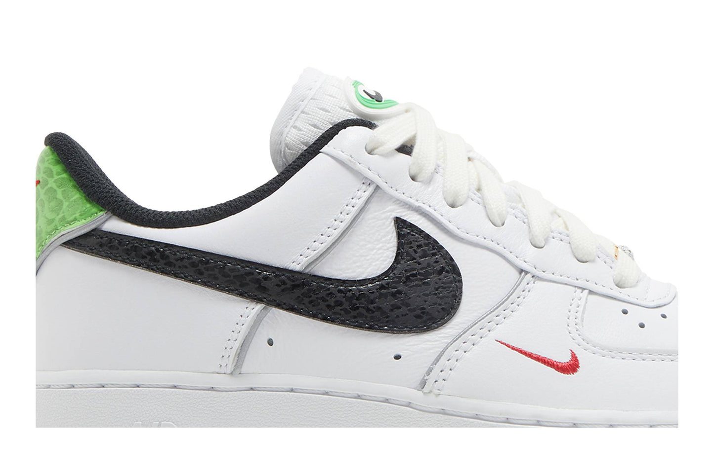 ( Women ) Nike Air Force 1 Low 07 Just Do ItSnakeskin White Black DV1492-101