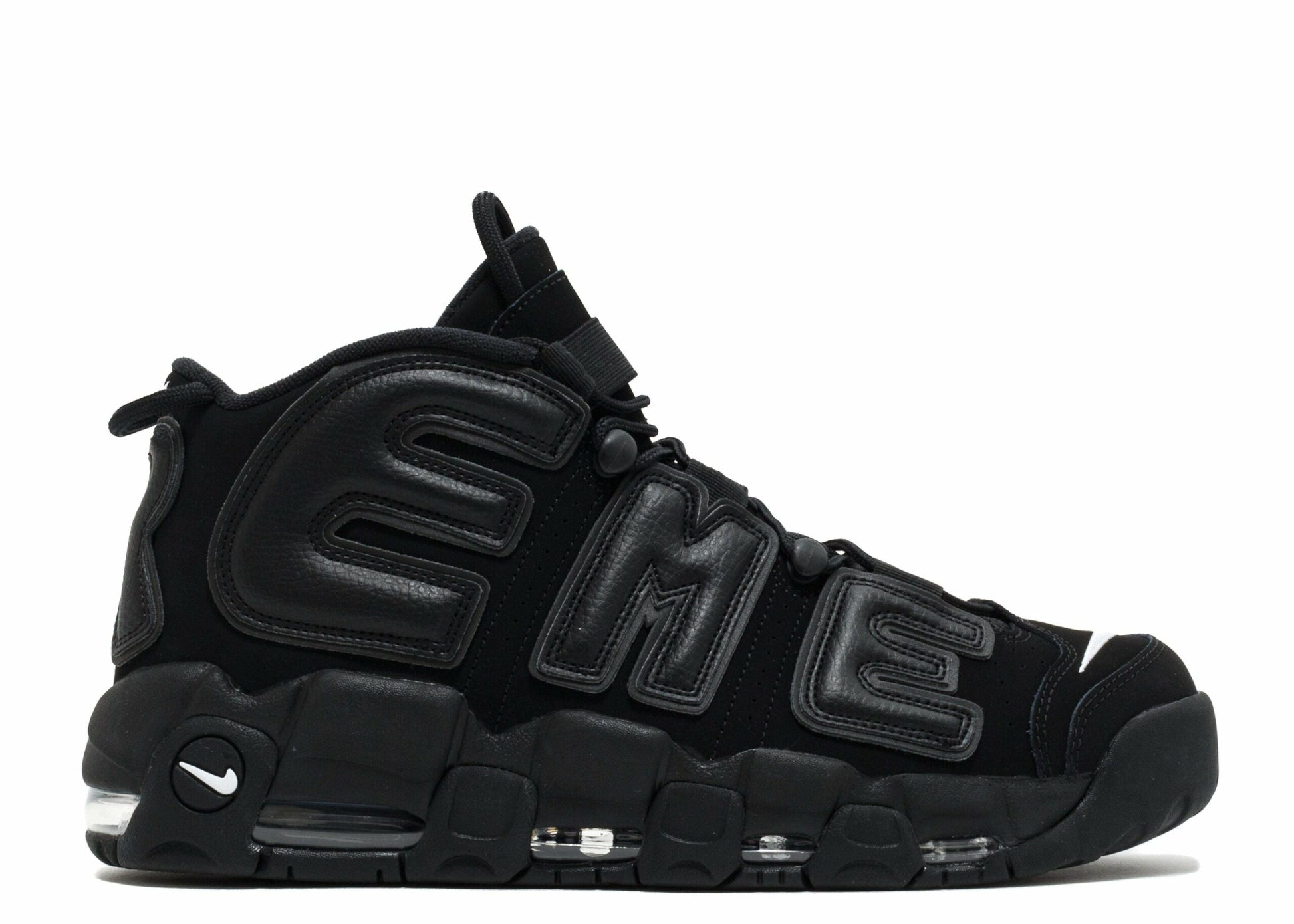 Nike Supreme X Air More Uptempo 'Black' Revered Footwear