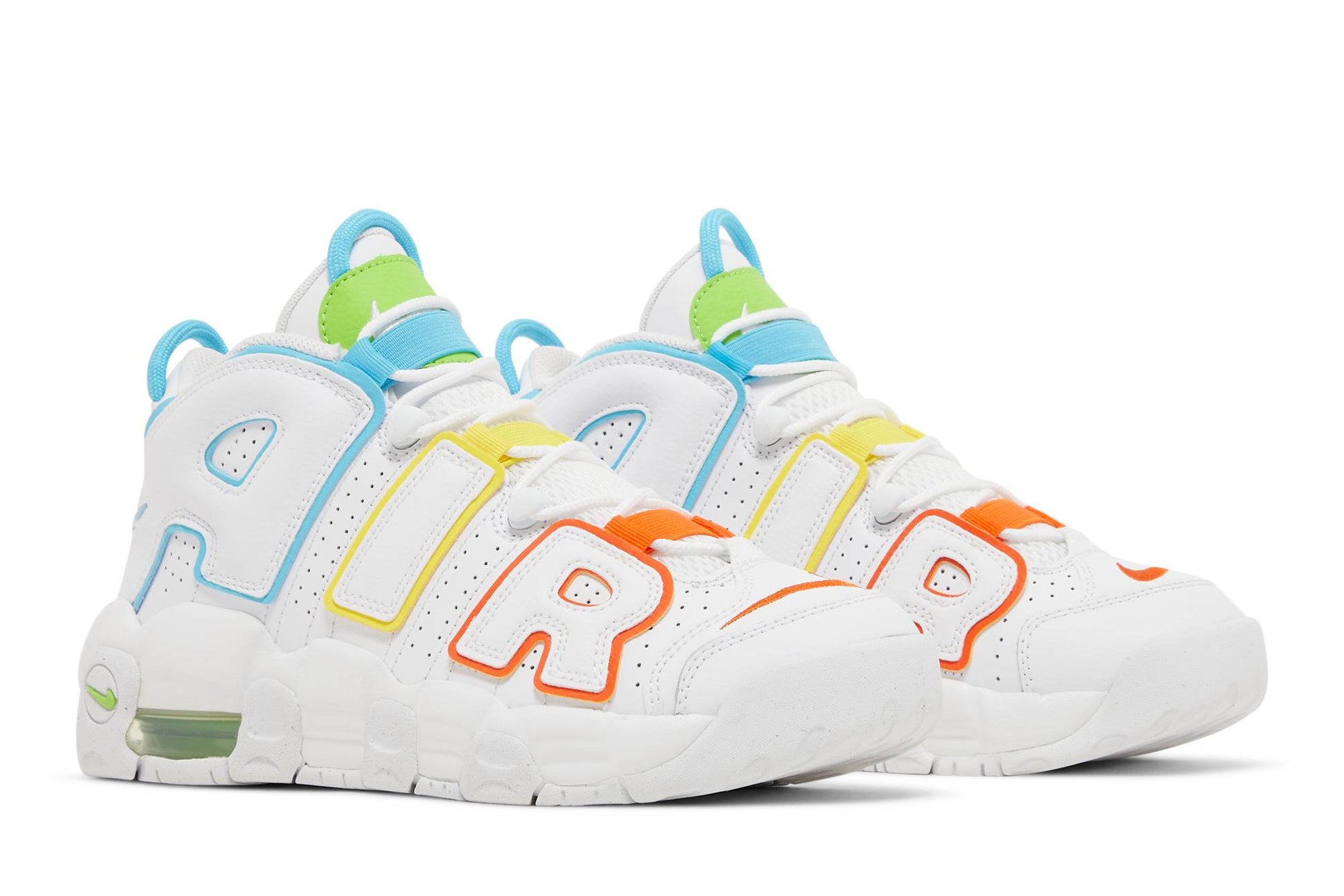 ( Grade School ) Nike Air More Uptempo White Rainbow FJ4624-100