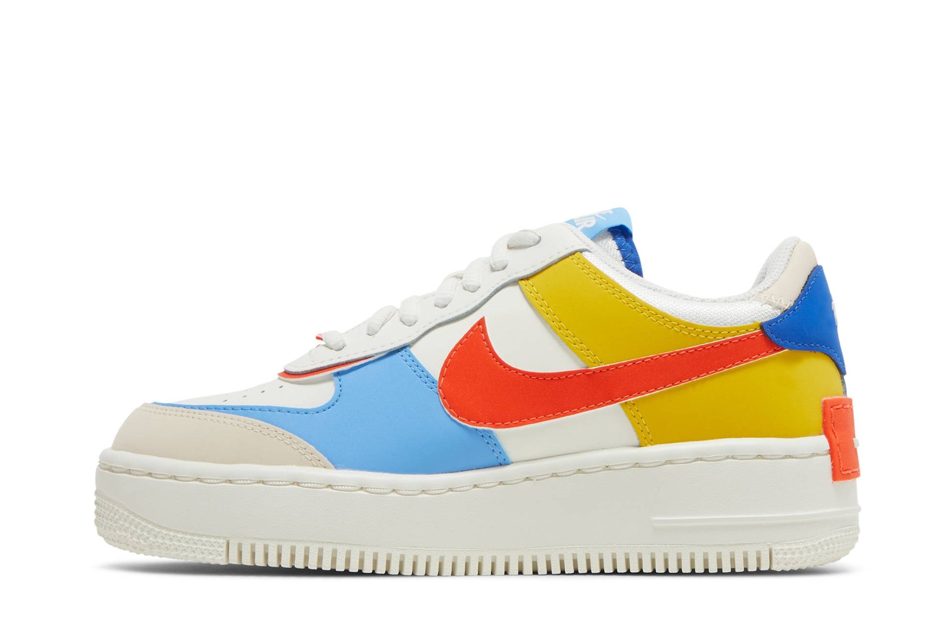 ( Women ) Nike Air Force 1 Low Shadow 'Sail Game Royal Rush Orange University Blue' CI0919-115