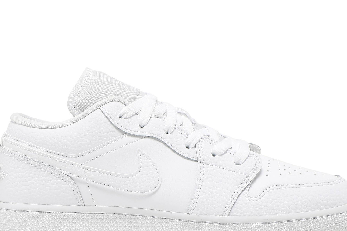 ( Grade School ) Air Jordan 1 Low Triple White 553560-130