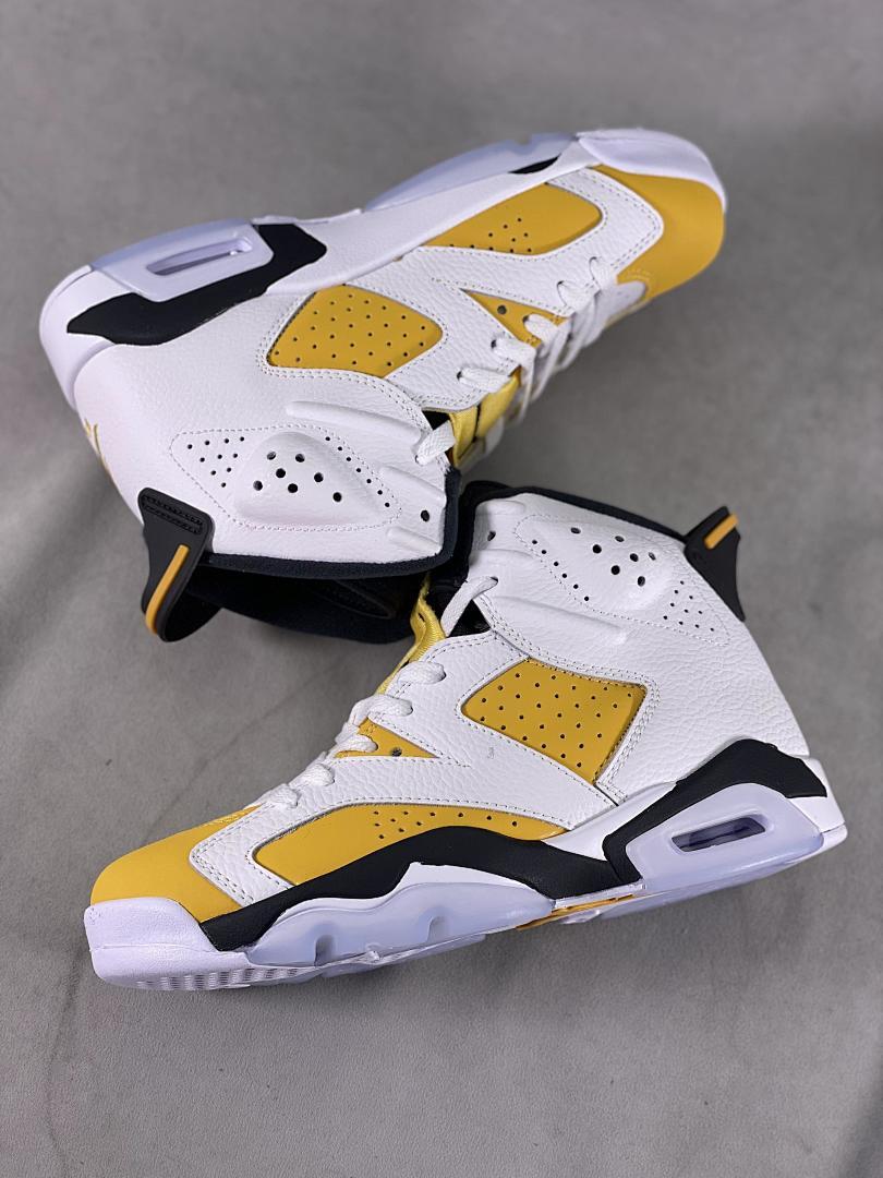 Nike Air Jordan 6 Retro University Gold White Black Yellow Sneakers CT8529-170