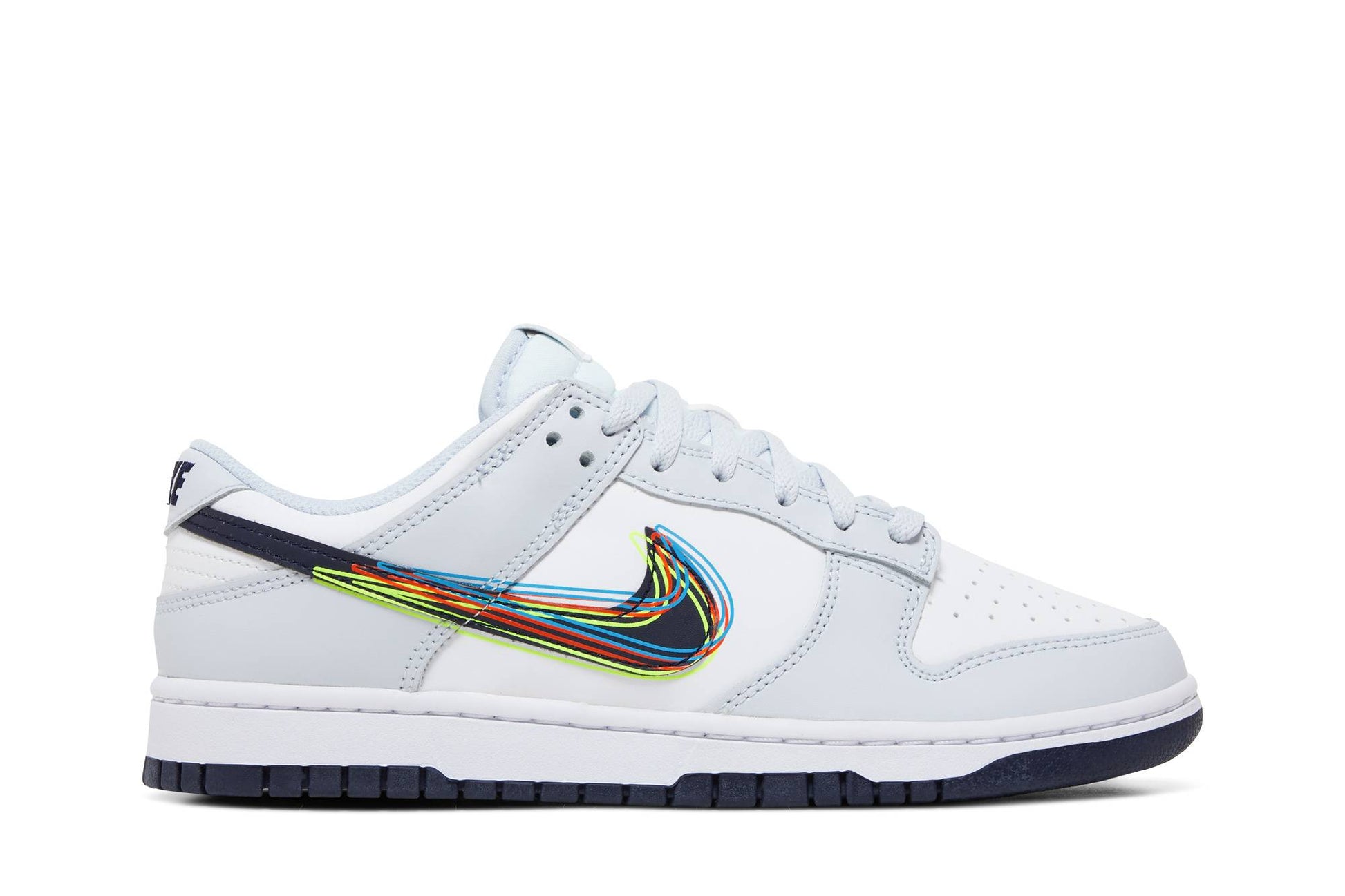 Nike Dunk Low 3D Swoosh White Grey Navy DV6482-100