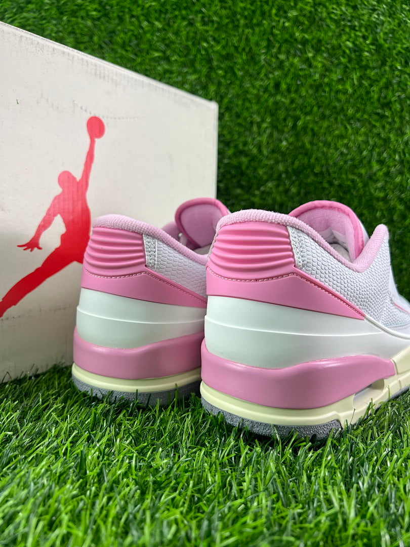 Nike Air Jordan 2 Low Women's White Pink Sail Sneakers DX4401-160