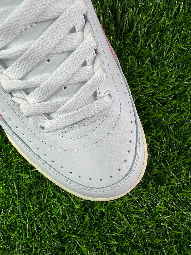 Nike Air Jordan 2 Low Women's White Pink Sail Sneakers DX4401-160