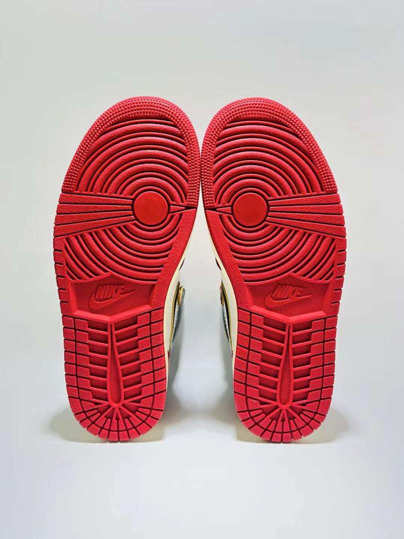 Union LA Air Jordan 1 Retro High OG Varsity Red Black White Sail Sneakers BV1300-106