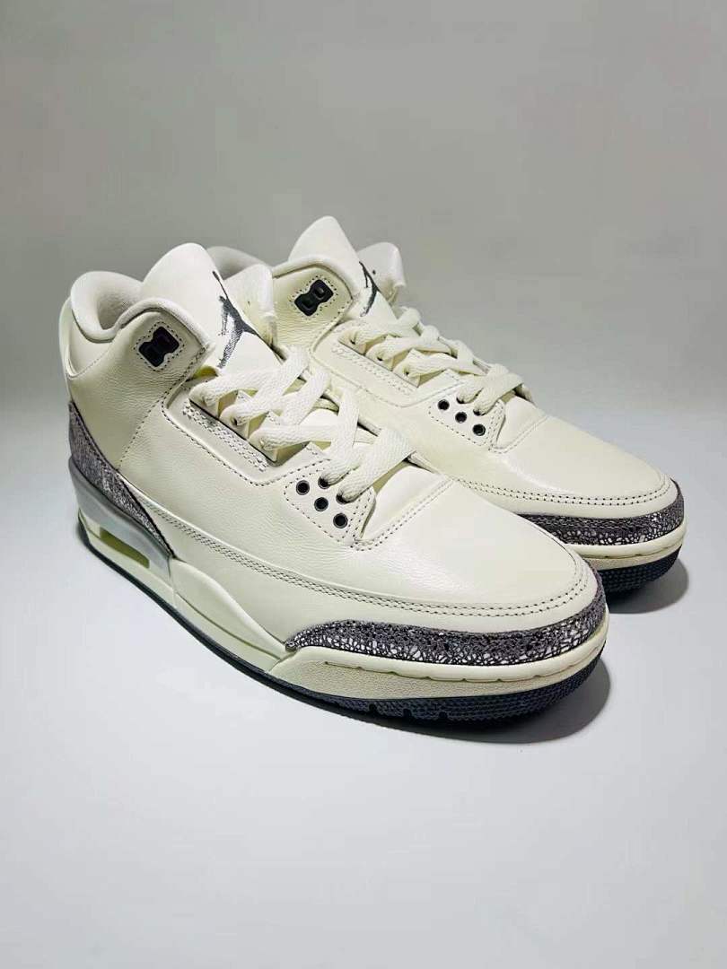 Nike Air Jordan 3 Retro Craft Ivory Cement Grey Sneakers FJ9479-100