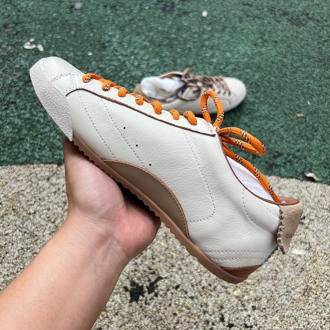 Golden Goose Stardan Sneakers Cream Leather Silver Star Brown Sole