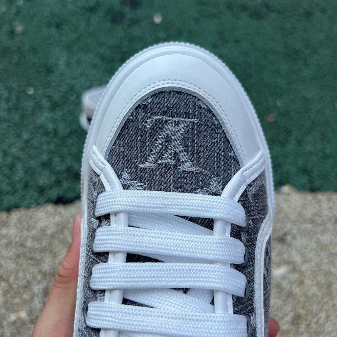 Louis Vuitton Frontrow Sneaker Monogram Denim Grey