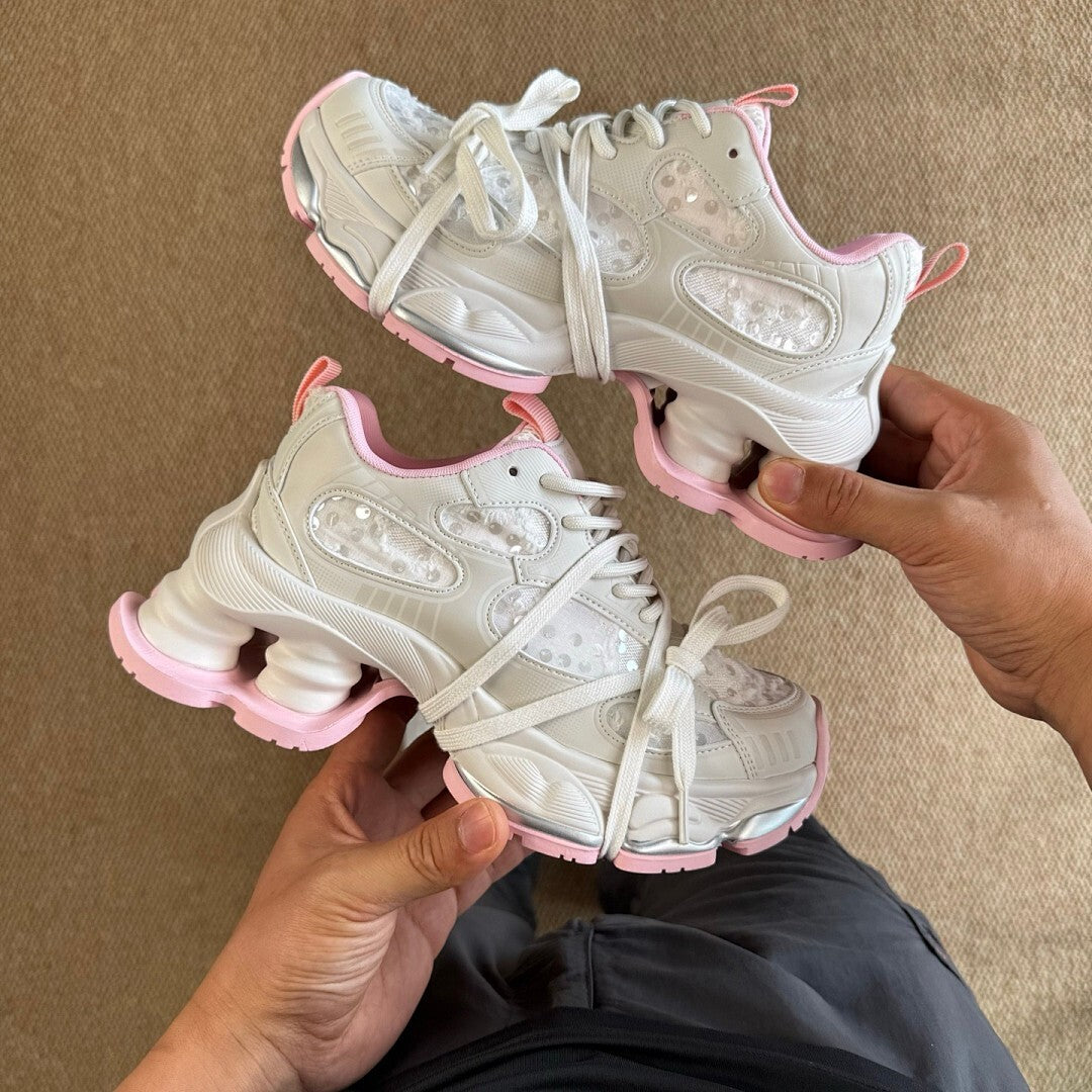 Dior B33 Sneaker Beige and Pink 3SN290ZNN_H167