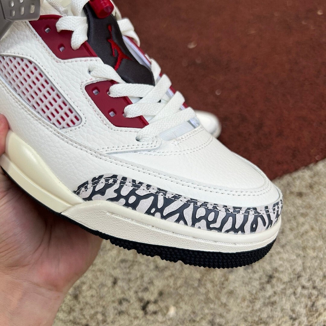 Jordan Spizike Low White True Red Cement Grey Sail