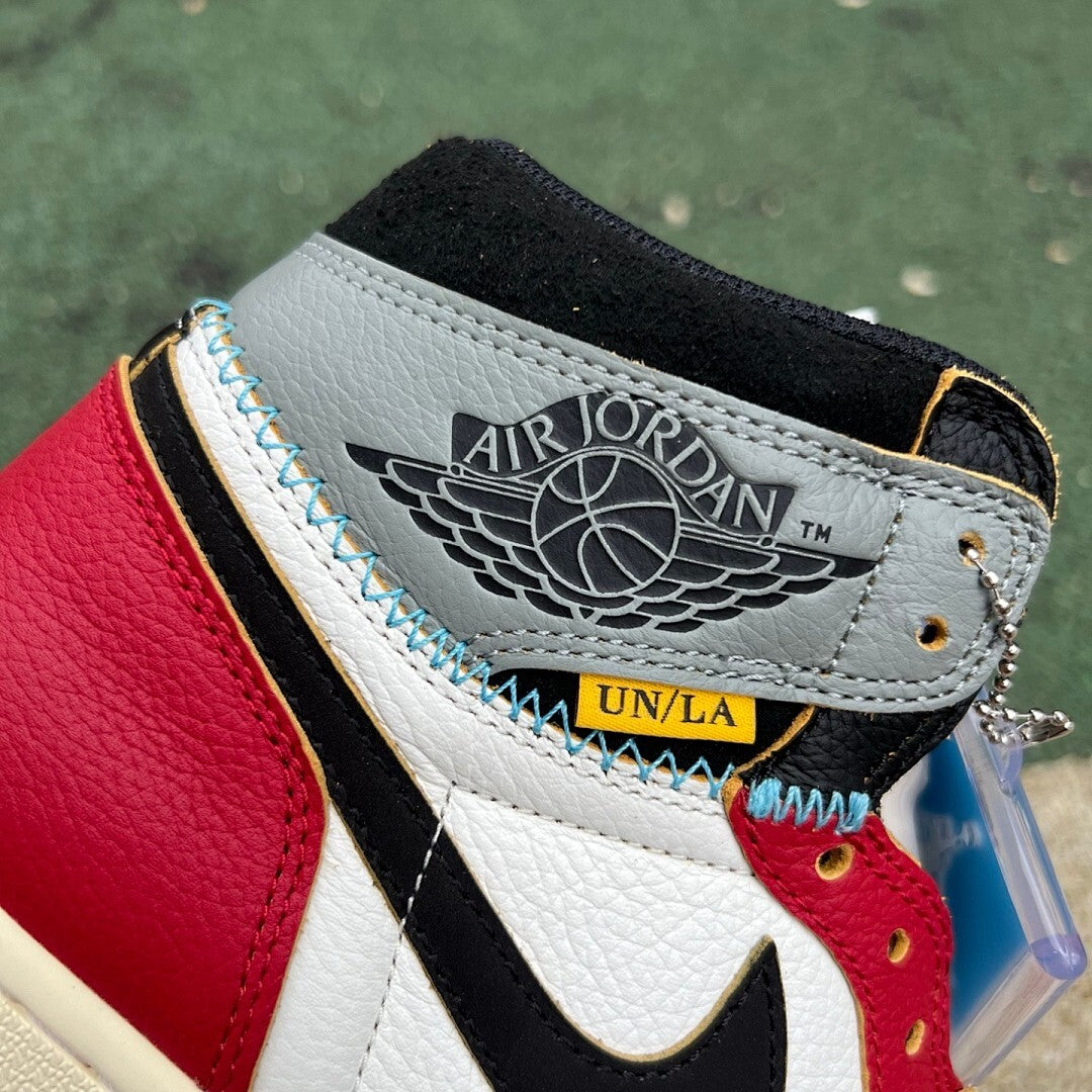 Union LA x Air Jordan 1 Retro High OG White Varsity Red Black BV1300-106