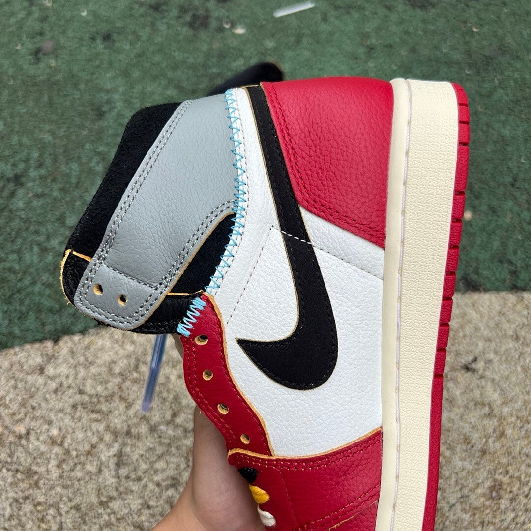 Union LA x Air Jordan 1 Retro High OG White Varsity Red Black BV1300-106