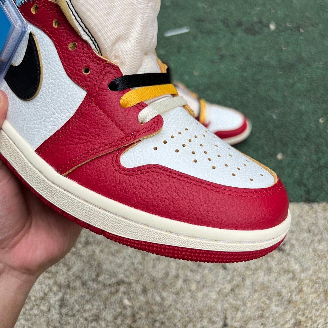 Union LA x Air Jordan 1 Retro High OG White Varsity Red Black BV1300-106