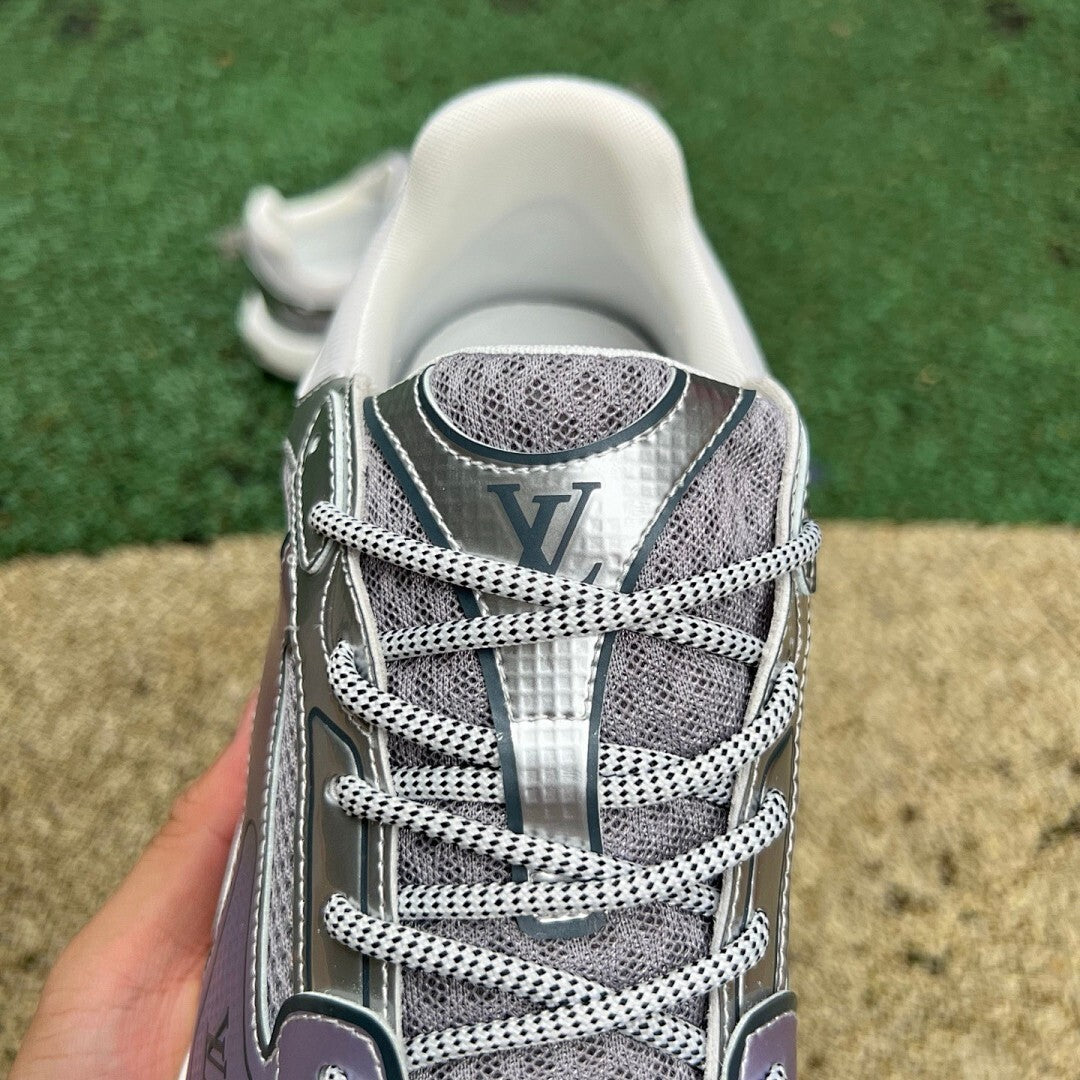 Louis Vuitton LV Runner Tactic Sneaker Metallic Silver