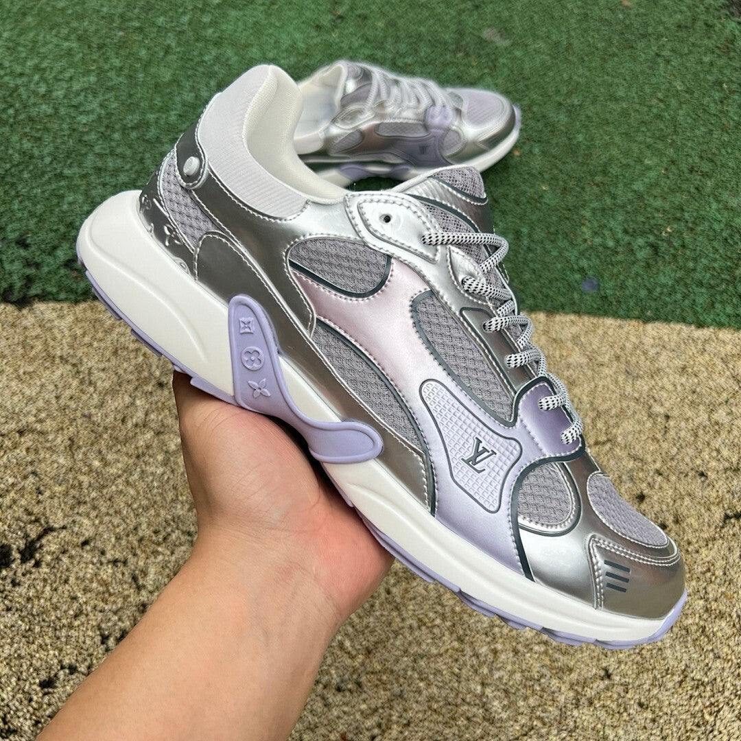 Louis Vuitton LV Runner Tactic Sneaker Metallic Silver