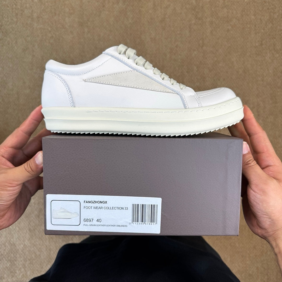 Rick Owens DRKSHDW Abstract Low Sneakers Milk DS02C5819 SQE
