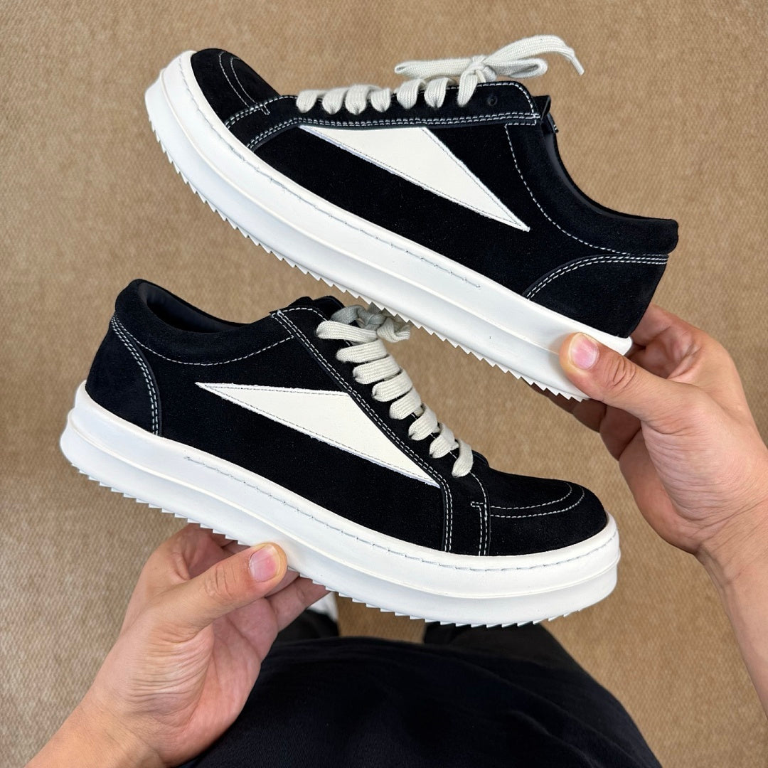 Rick Owens DRKSHDW Abstract Low Sneaker Black Milk