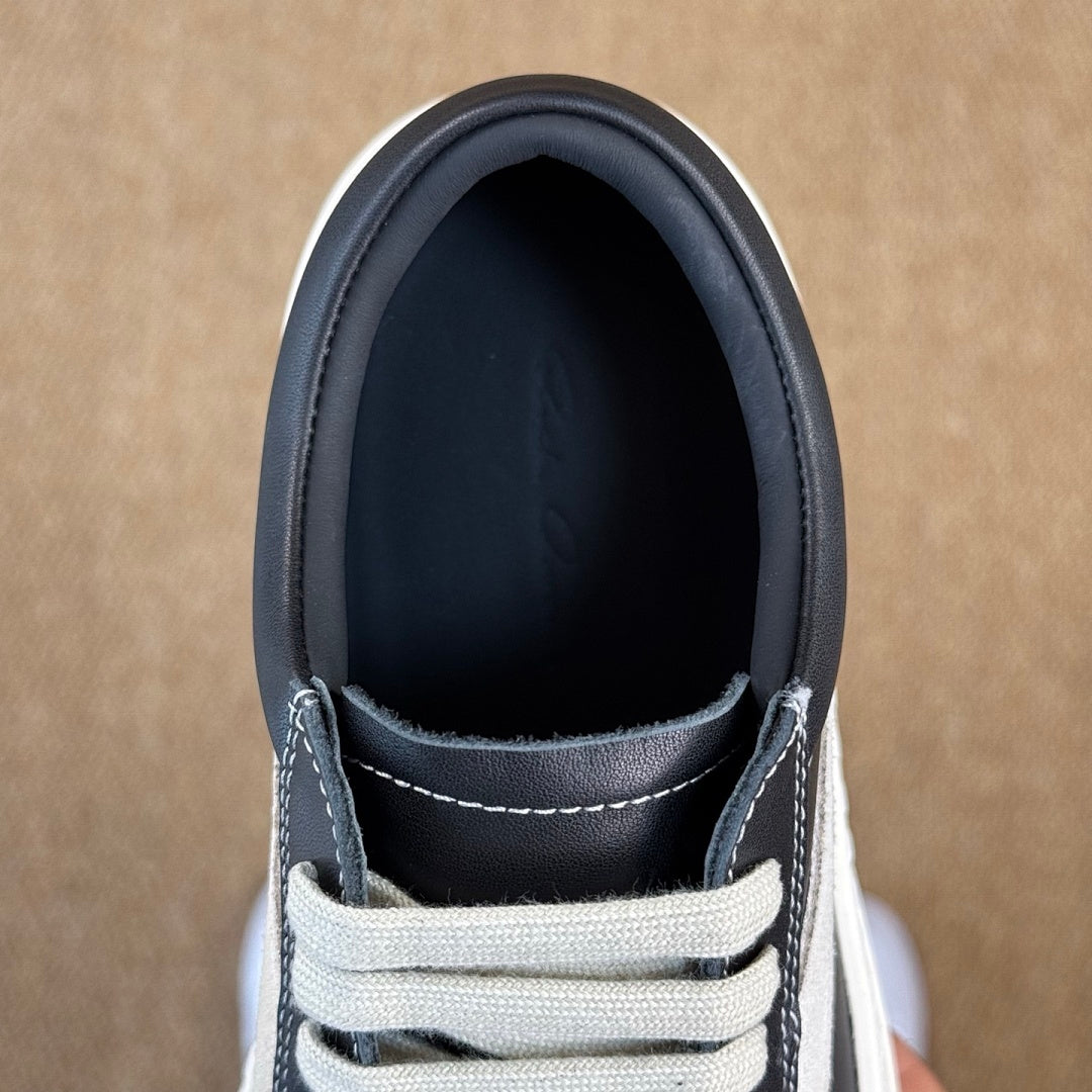 Rick Owens DRKSHDW Low Top Trainers Black Milk