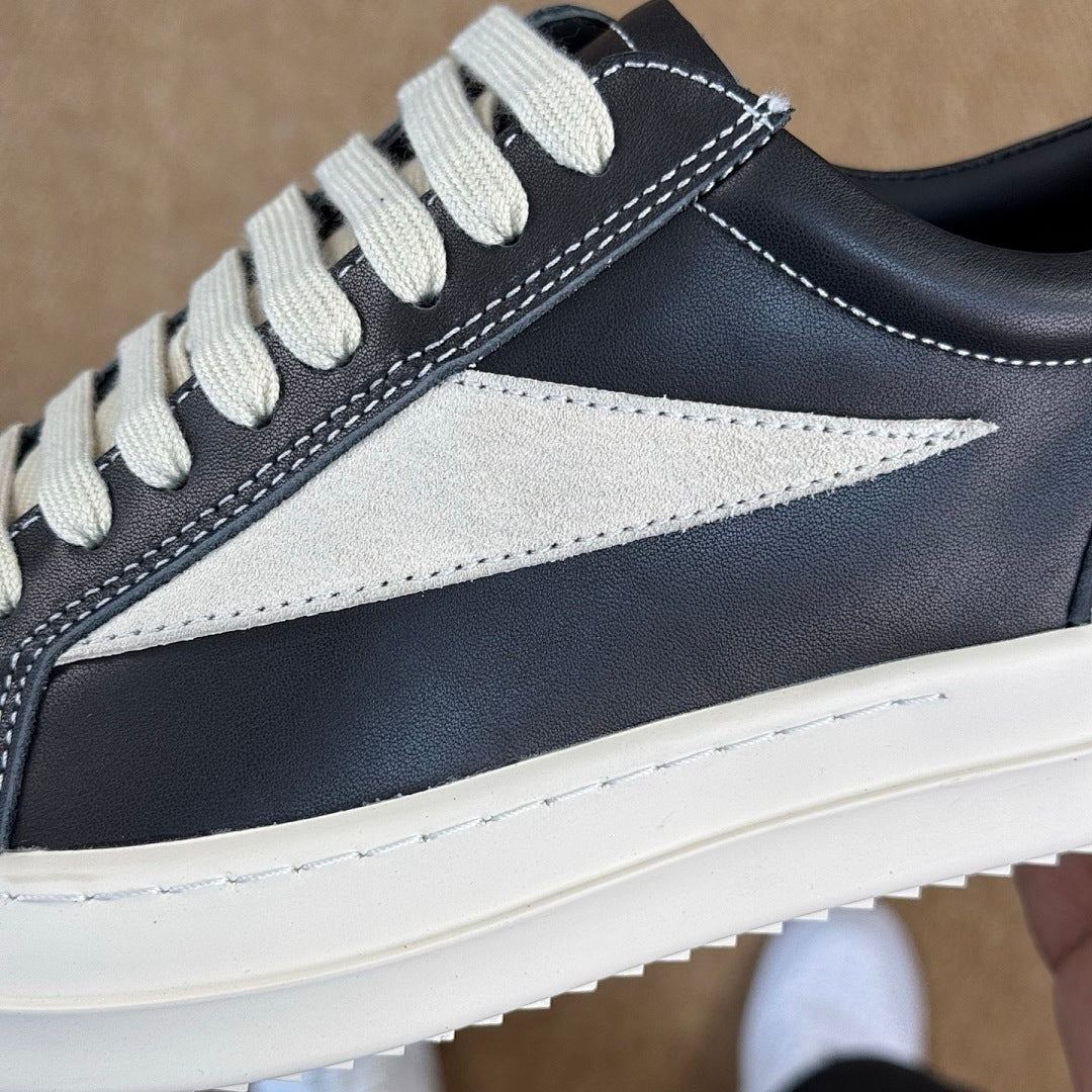 Rick Owens DRKSHDW Low Top Trainers Black Milk