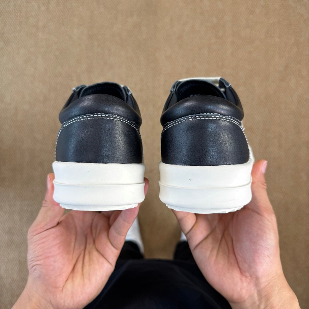 Rick Owens DRKSHDW Low Top Trainers Black Milk