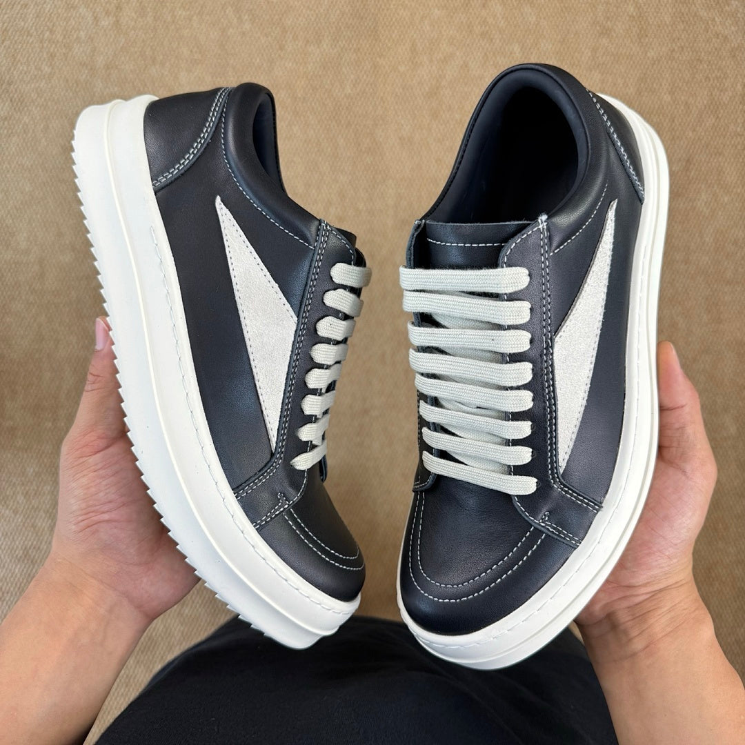 Rick Owens DRKSHDW Low Top Trainers Black Milk