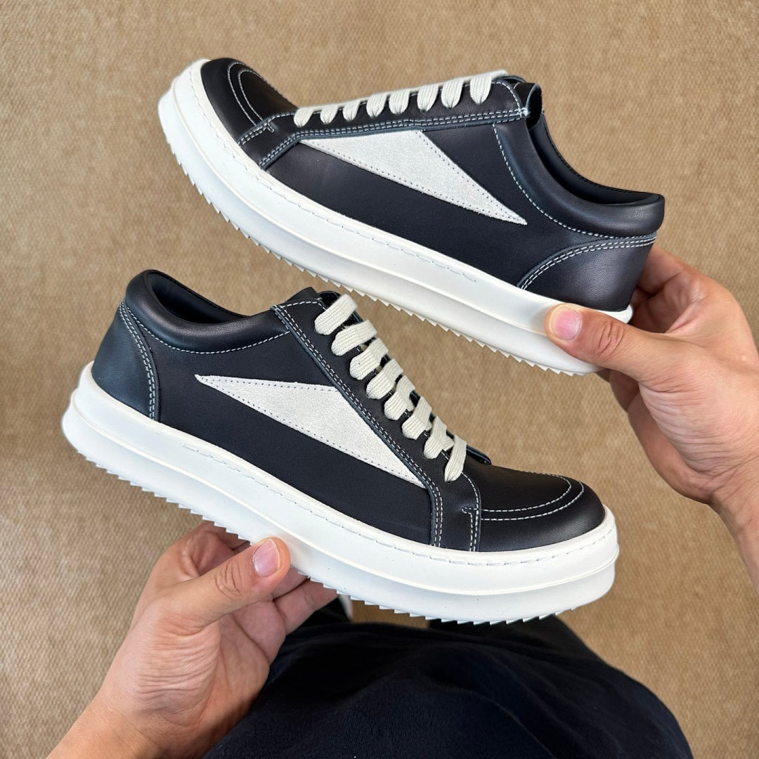 Rick Owens DRKSHDW Low Top Trainers Black Milk