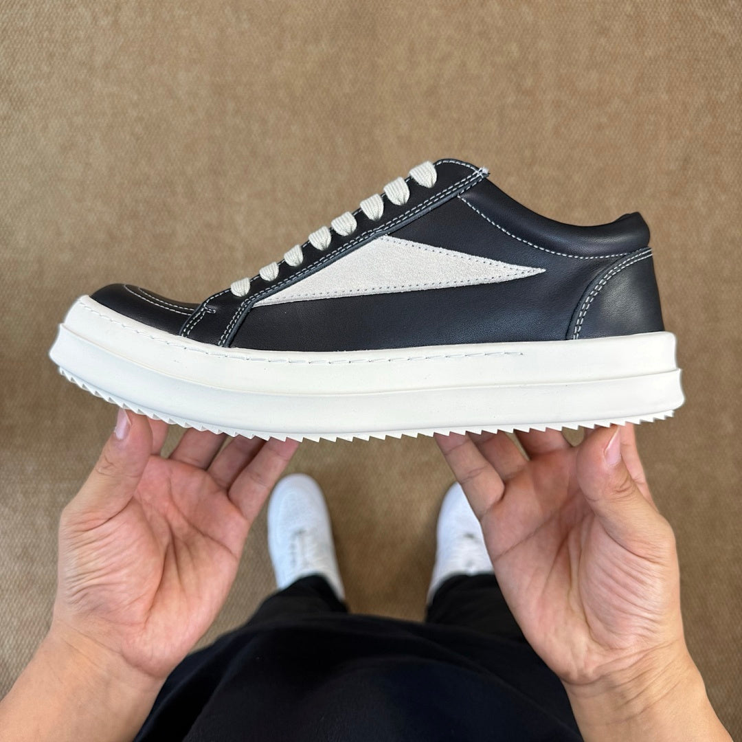Rick Owens DRKSHDW Low Top Trainers Black Milk