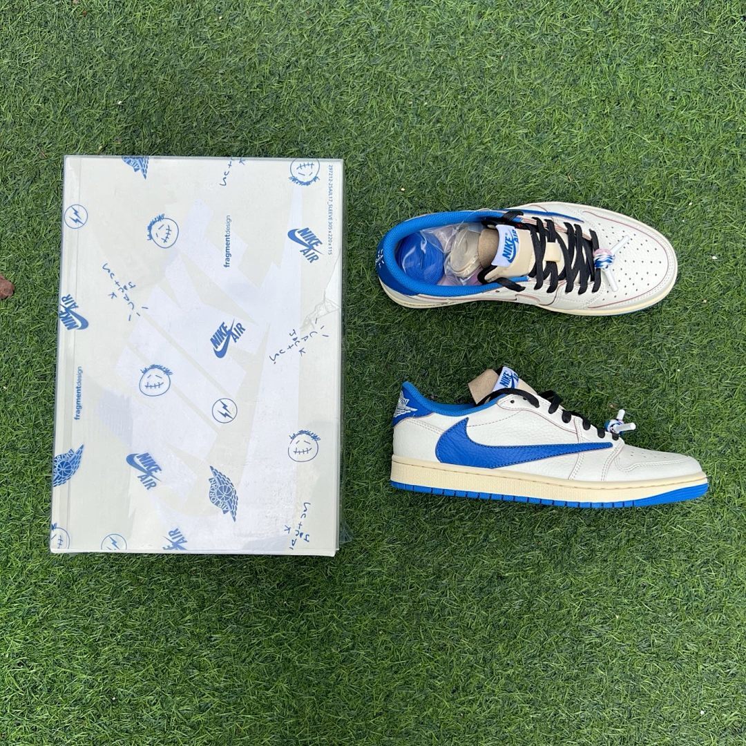 Travis Scott x fragment design x Air Jordan 1 Low OG Military Blue DM7866-140