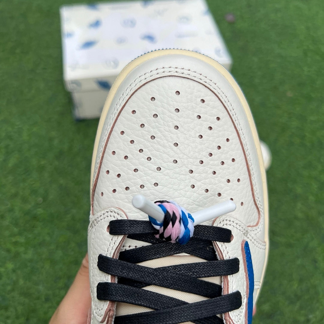 Travis Scott x fragment design x Air Jordan 1 Low OG Military Blue DM7866-140