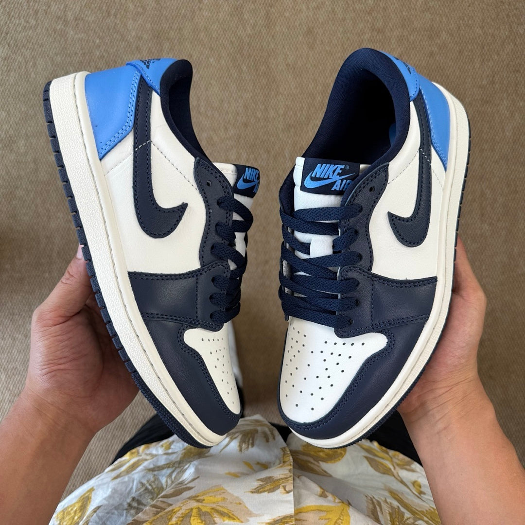 Air Jordan 1 Low Midnight Navy University Blue White 553558-142
