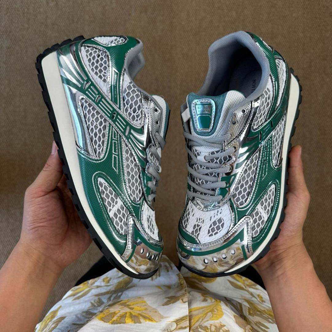 Balenciaga 3XL Trainer Metallic Green Silver