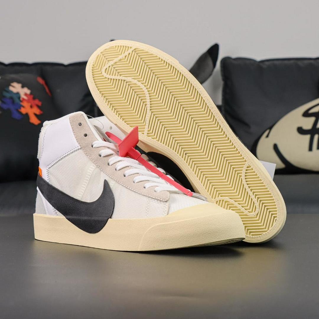 Off-White x Nike Blazer Mid "The Ten" White/Black-Muslin AA3832-100