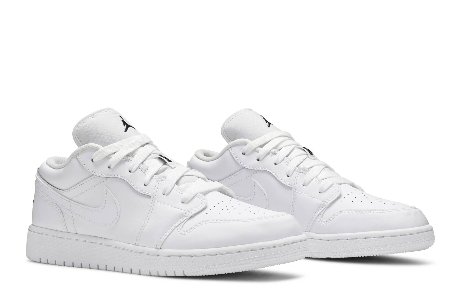 ( Grade School ) Air Jordan 1 Low White Black 553560-101