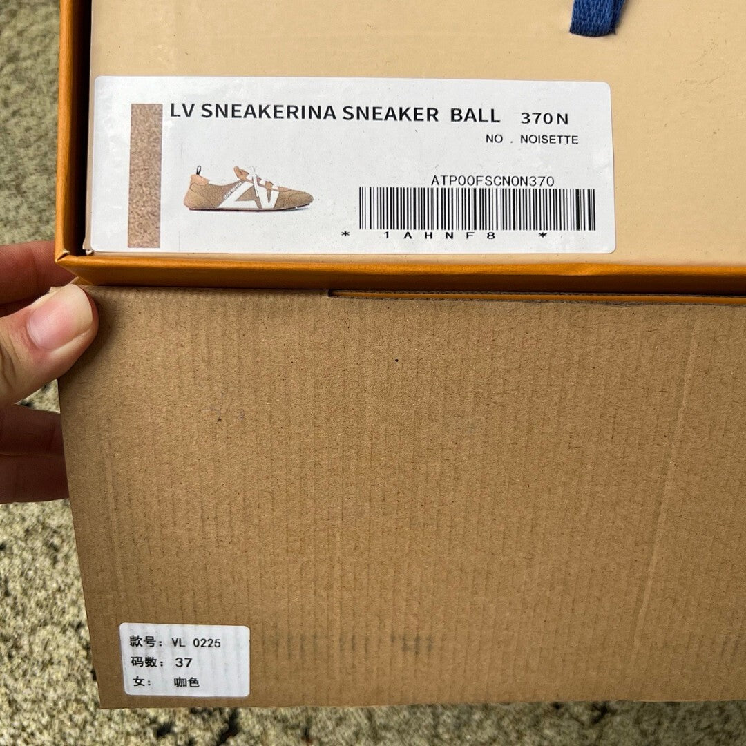 Louis Vuitton Run Away Sneaker Suede and Leather Brown White