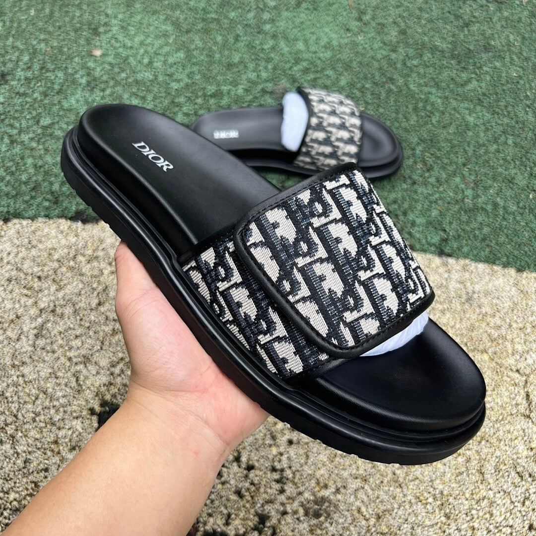 Dior Act Sandal Black Dior Oblique Jacquard 3SA103ZCD_H961