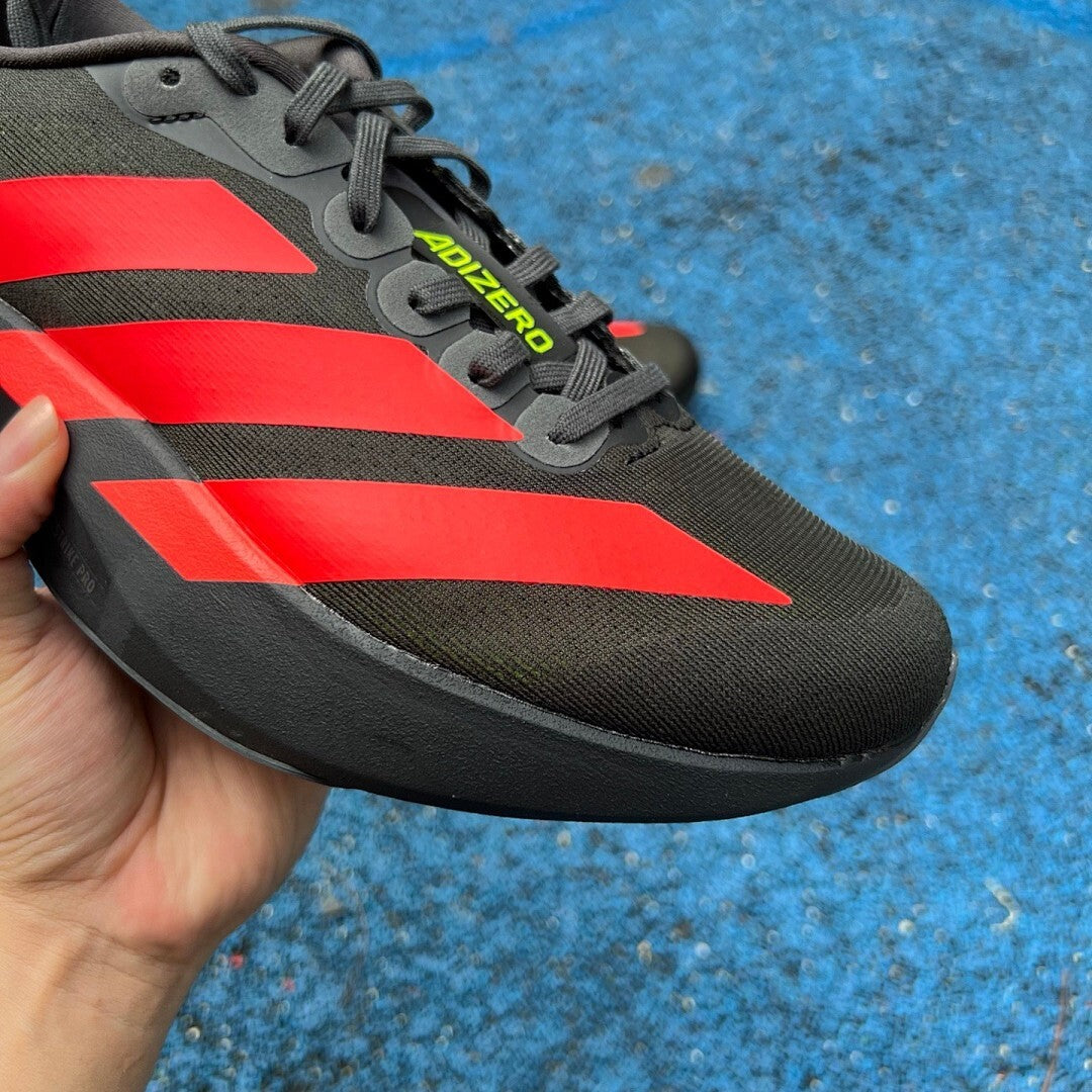 Adidas Adizero Evo SL Running Shoes Black Solar Red