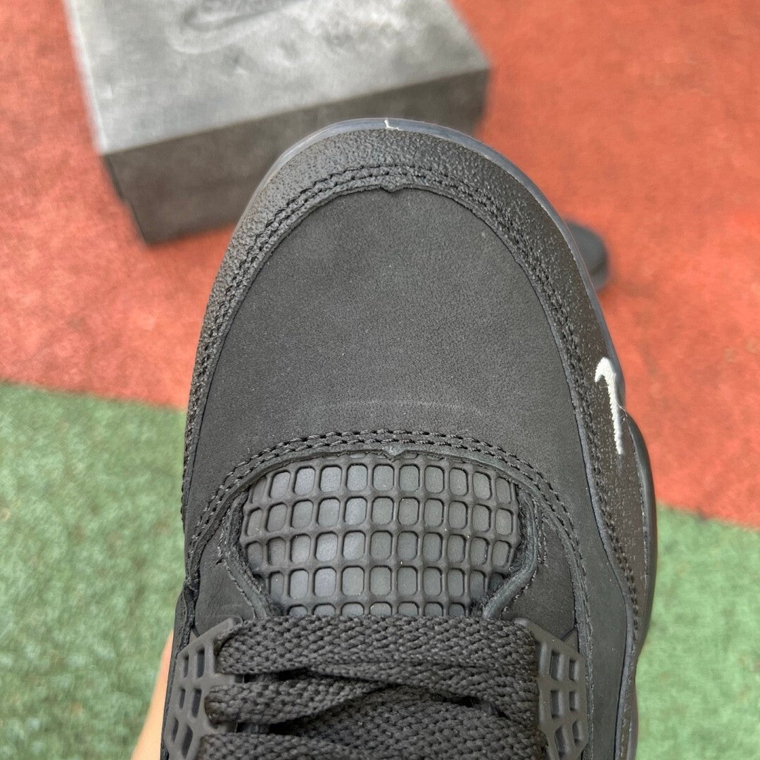 Air Jordan 4 Black Mini Swoosh