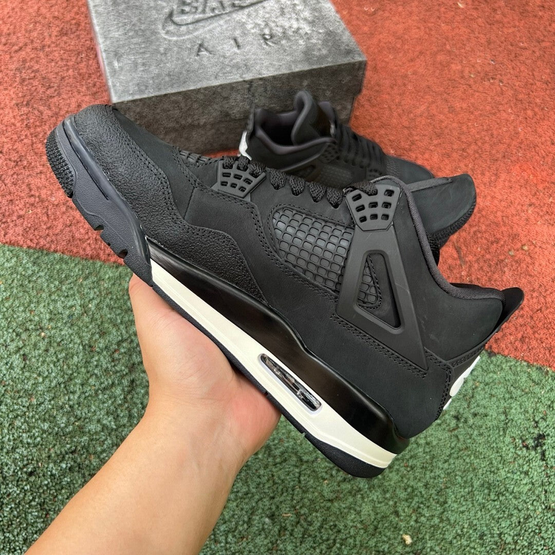 Air Jordan 4 Black Mini Swoosh