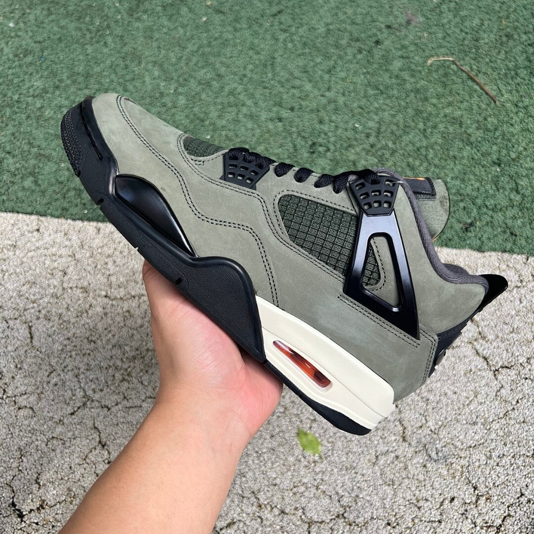 Air Jordan 4 Retro UNDEFEATED Olive Black Orange 312255-241