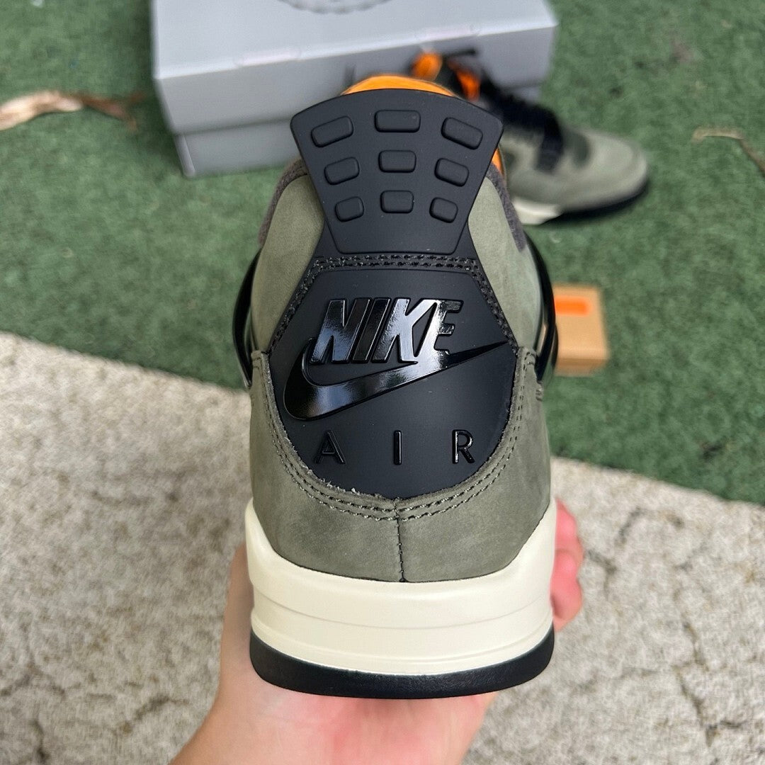 Air Jordan 4 Retro UNDEFEATED Olive Black Orange 312255-241