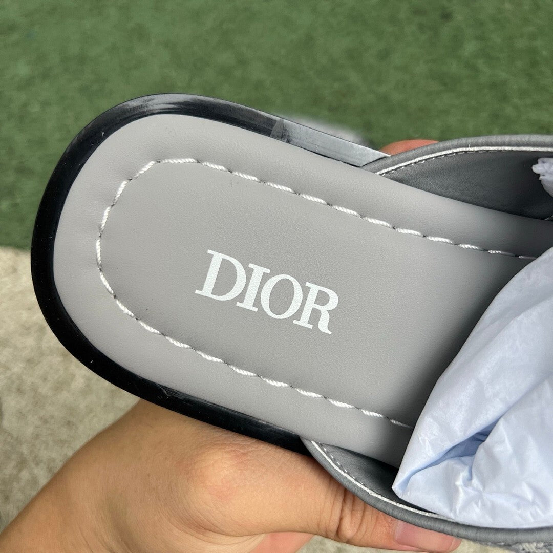 Dior Alpha Sandal Gray Dior Oblique Jacquard