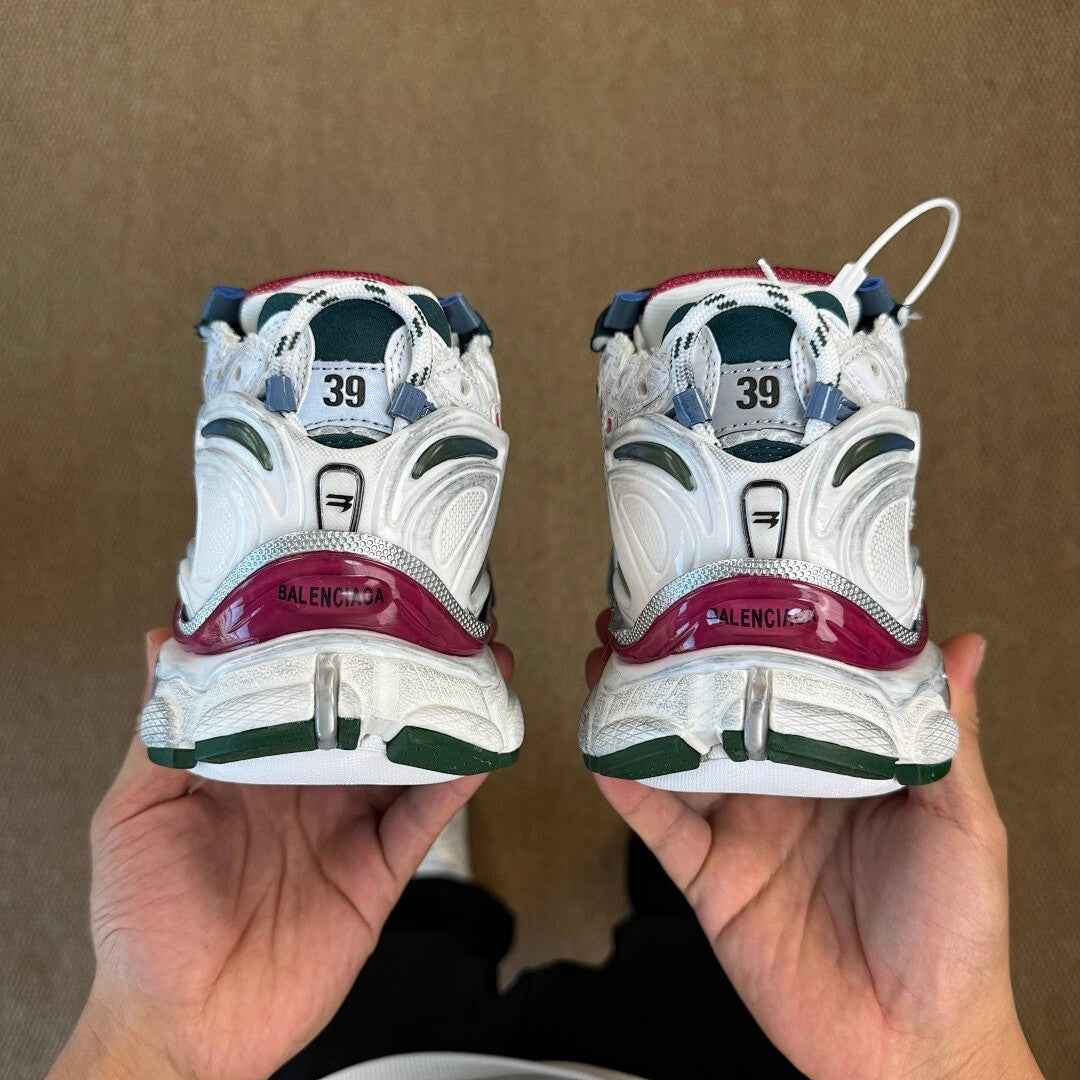 Balenciaga Runner Sneaker White Blue Green Pink