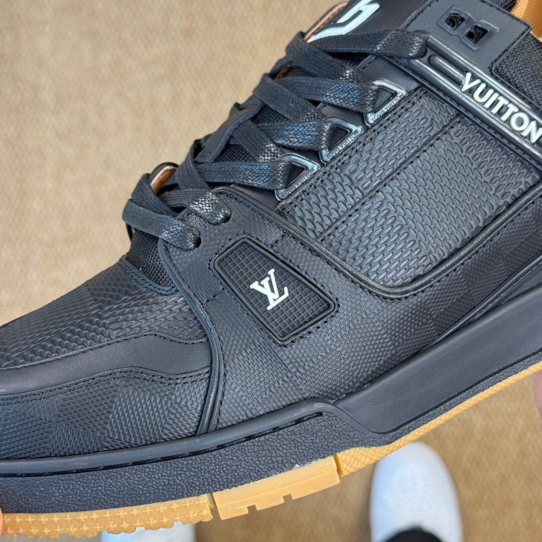Louis Vuitton LV Trainer Sneaker Black Gum 1A9Z61
