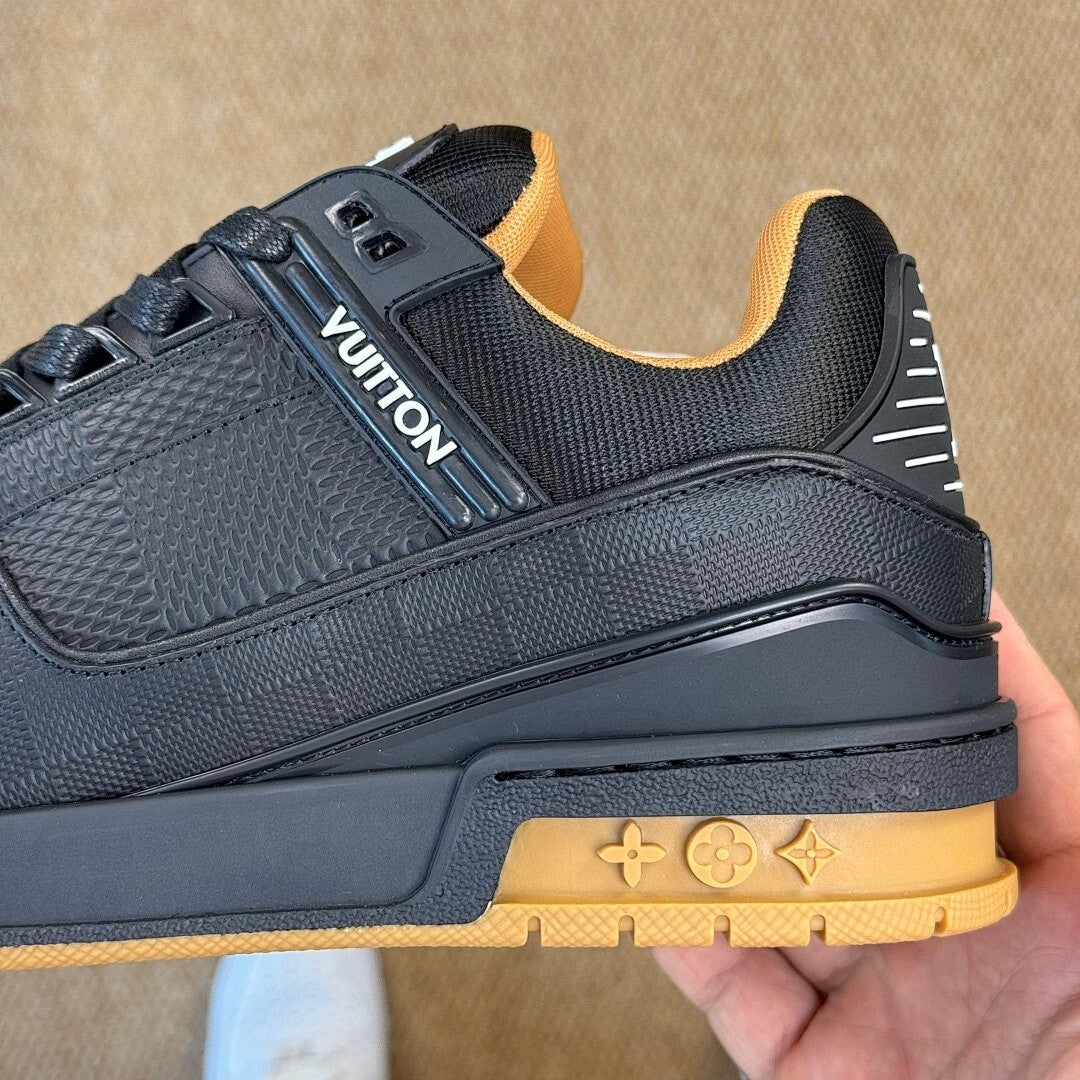 Louis Vuitton LV Trainer Sneaker Black Gum 1A9Z61