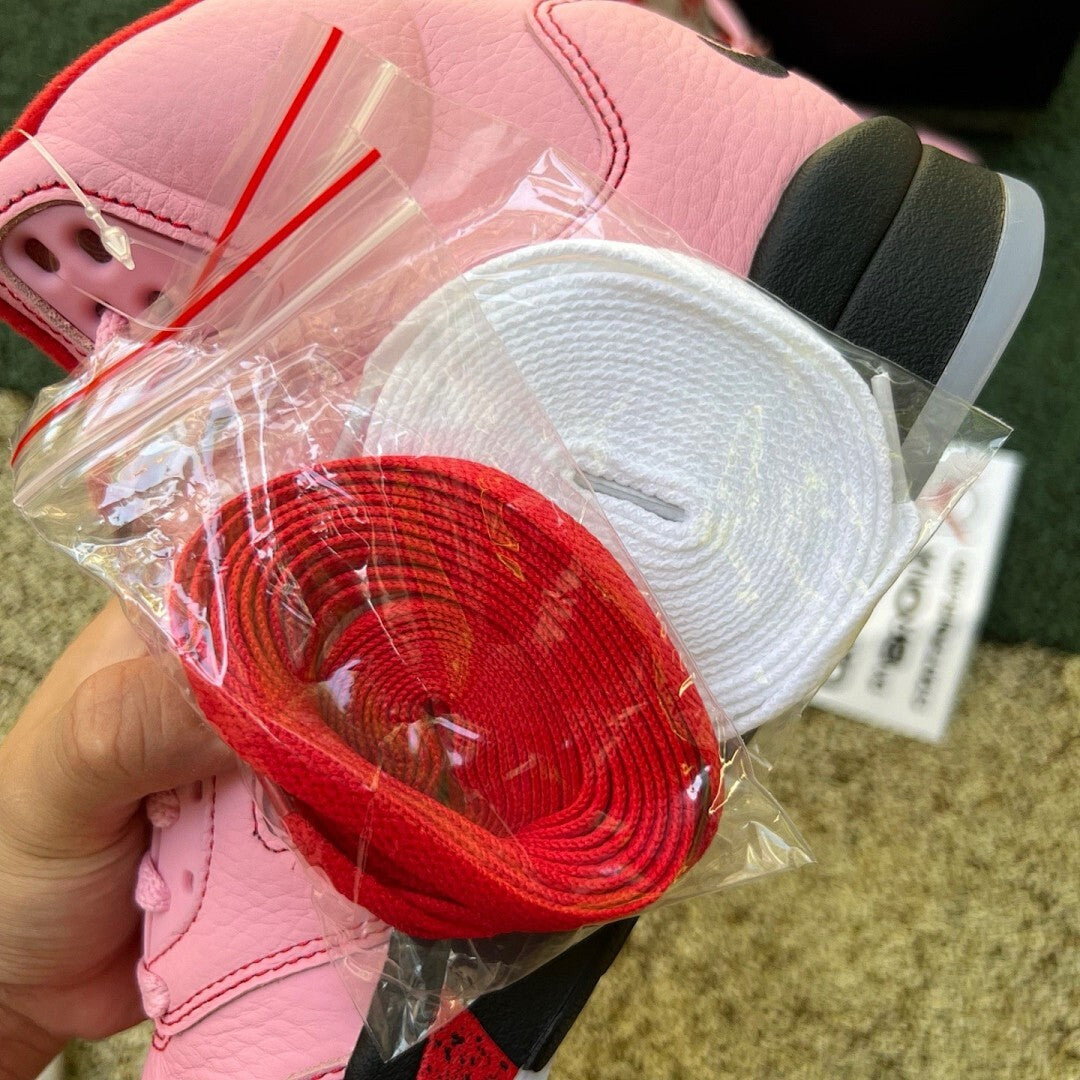 Air Jordan 5 Retro Aleali May Pink A Logo 23