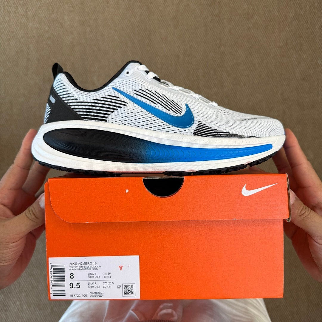 Nike Structure 25 Running Shoes DR2687-101 White Black Blue Lagoon